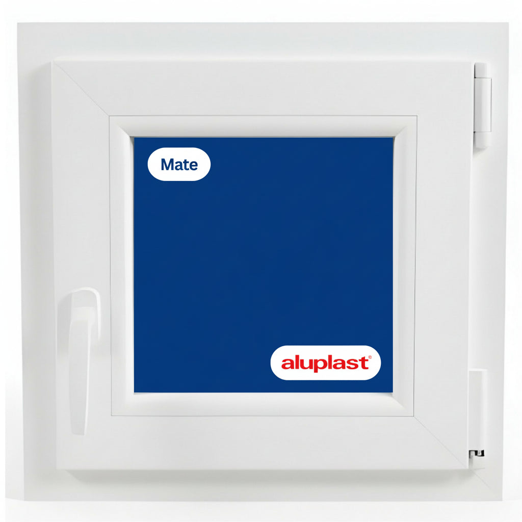 Fenêtre en PVC renforcé 500x500 blanche oscillo-battante | mate