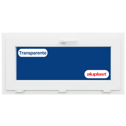 Fenêtre en PVC renforcé 1000x500 blanche oscillo-battante