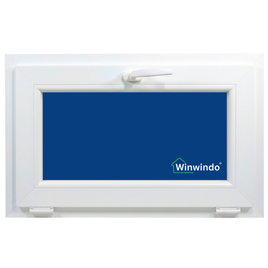 Fenêtre en PVC renforcé 1000x500 blanche oscillo-battante