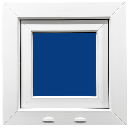 Fenêtre en PVC renforcé 400x400 blanche oscillo-battante | Mat