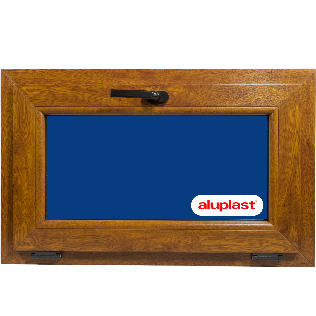 Fenêtre oscillo-battante en PVC renforcé 800x500, coloris Chêne doré