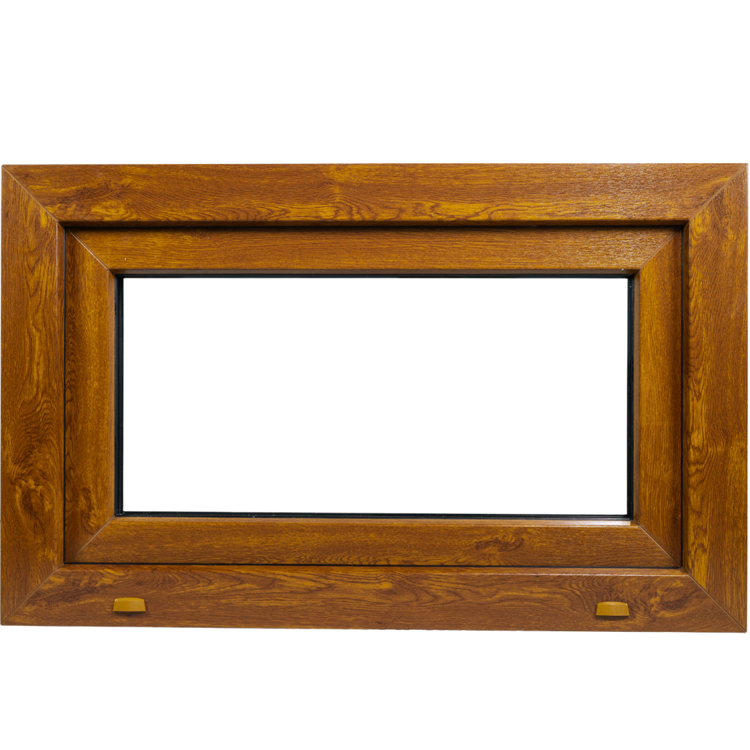 Fenêtre oscillo-battante en PVC renforcé 800x500, coloris Chêne doré