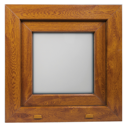 Fenêtre en PVC renforcé 500x500 Chêne Doré oscillo-battante | Finition mate