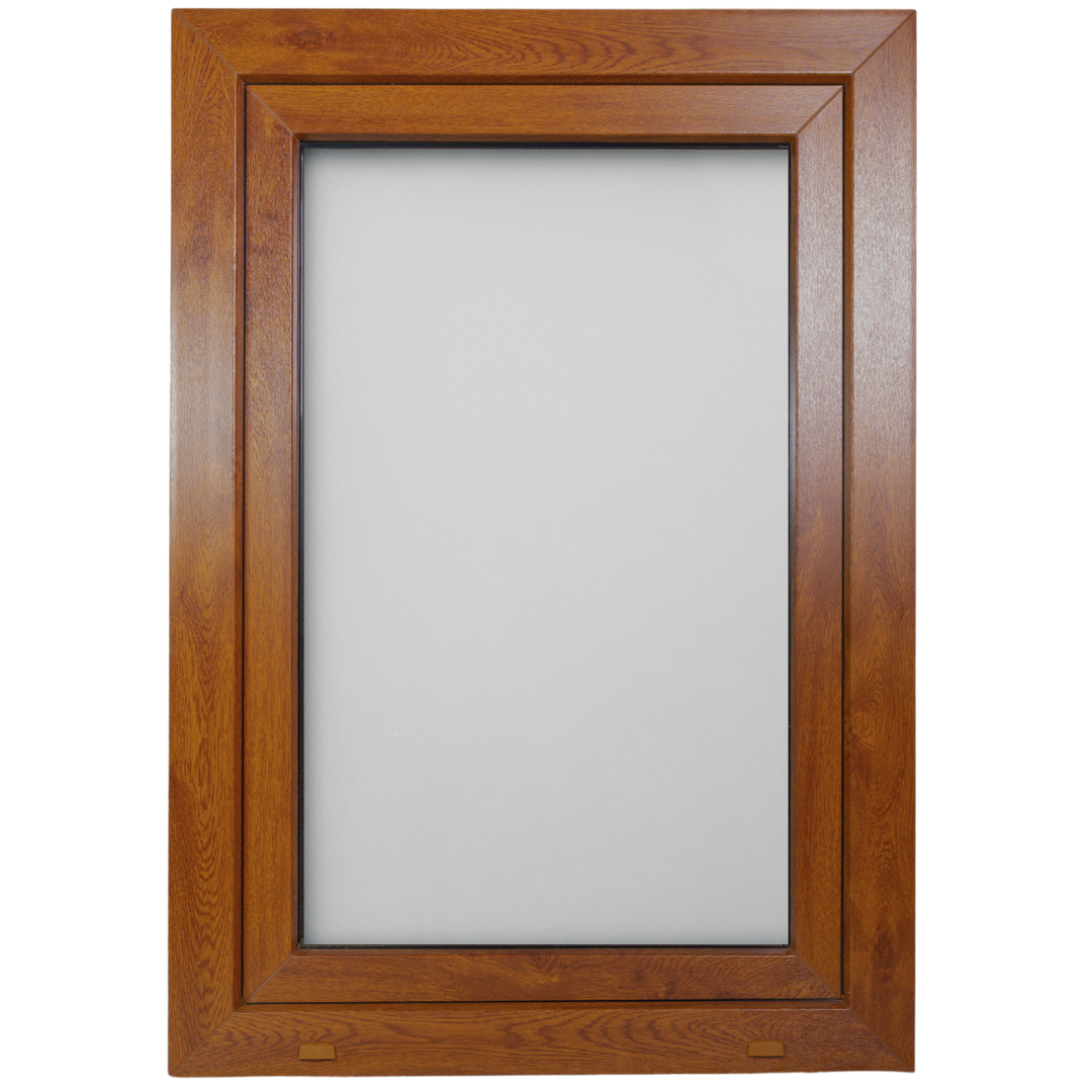 Fenêtre en PVC renforcé 800x1000 Chêne Doré oscillo-battante