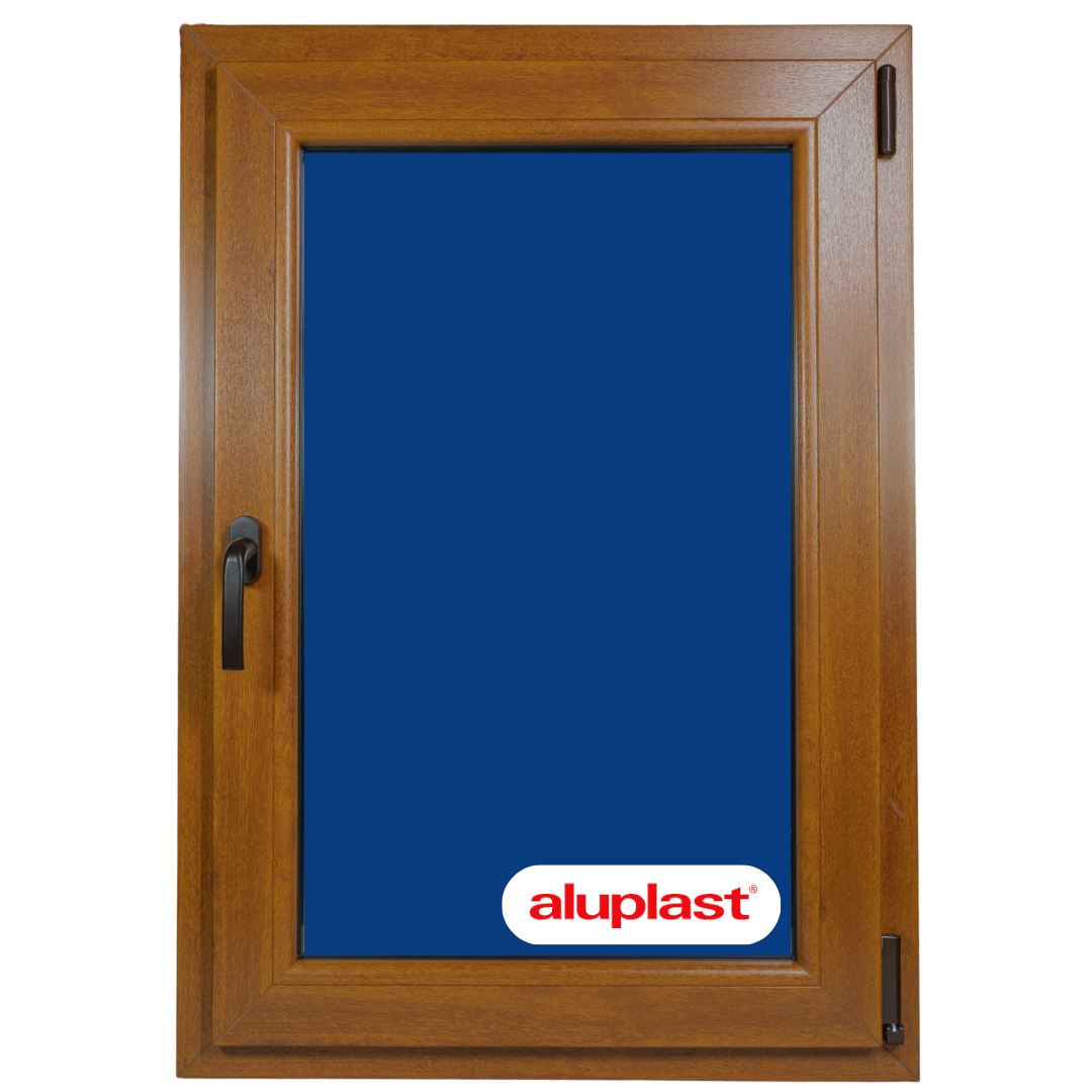 Fenêtre en PVC renforcé 800x1155 Chêne doré oscillo-battante | Volet