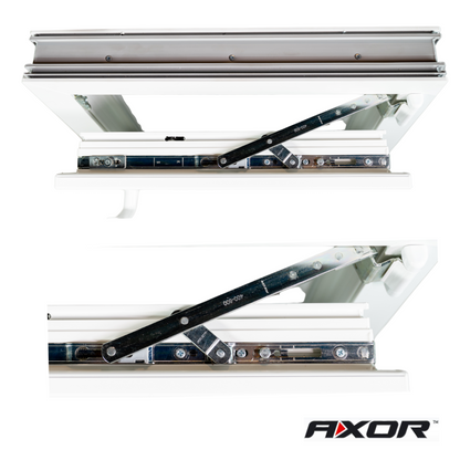 Fenêtre en PVC renforcé 500x500 blanche oscillo-battante | mate