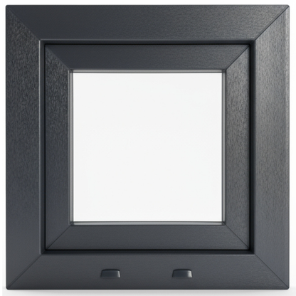 Fenêtre en PVC renforcé 500x500 Gris anthracite à ouverture oscillo-battante | Finition mate