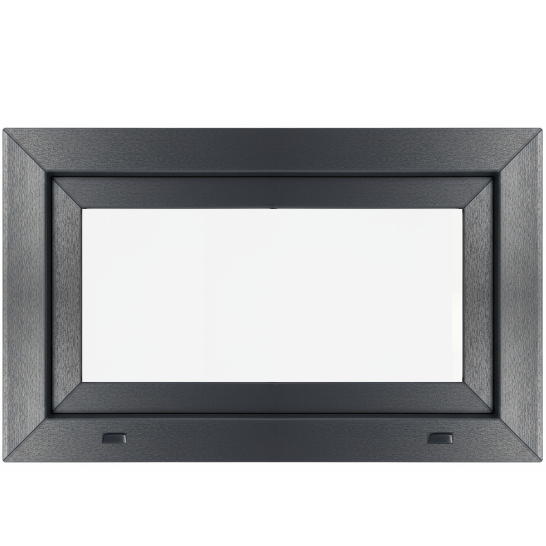 Fenêtre en PVC renforcé 1000x500, gris anthracite, oscillo-battante