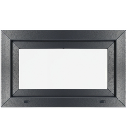 Fenêtre en PVC renforcé 1000x500, gris anthracite, oscillo-battante