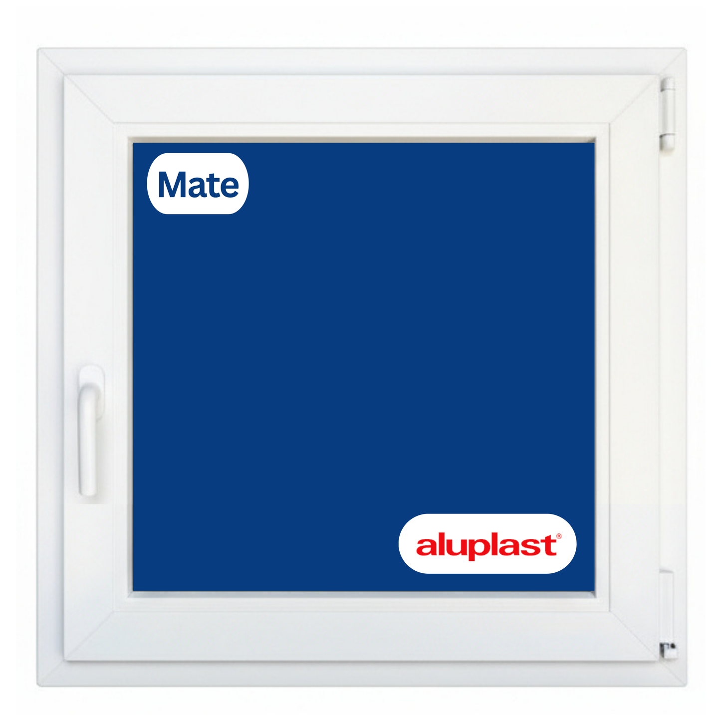 Fenêtre en PVC renforcé 600x600 blanche oscillo-battante | mate