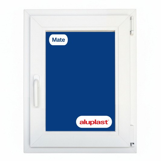 Fenêtre en PVC renforcé 500x600 blanche oscillo-battante | mate