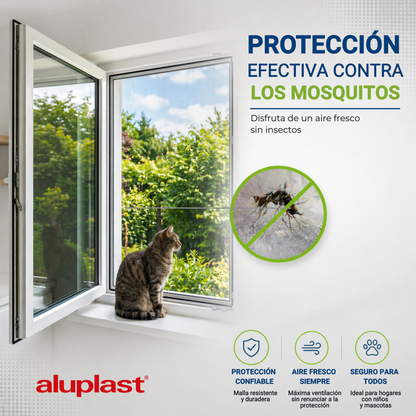 Mosquitera Fija para ventanas PVC Aluplast 600x800