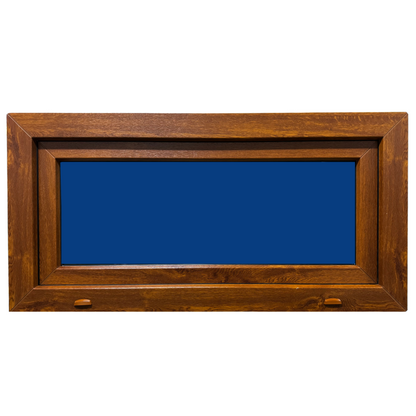 Fenêtre oscillo-battante en PVC renforcé 1000x500, coloris Chêne doré