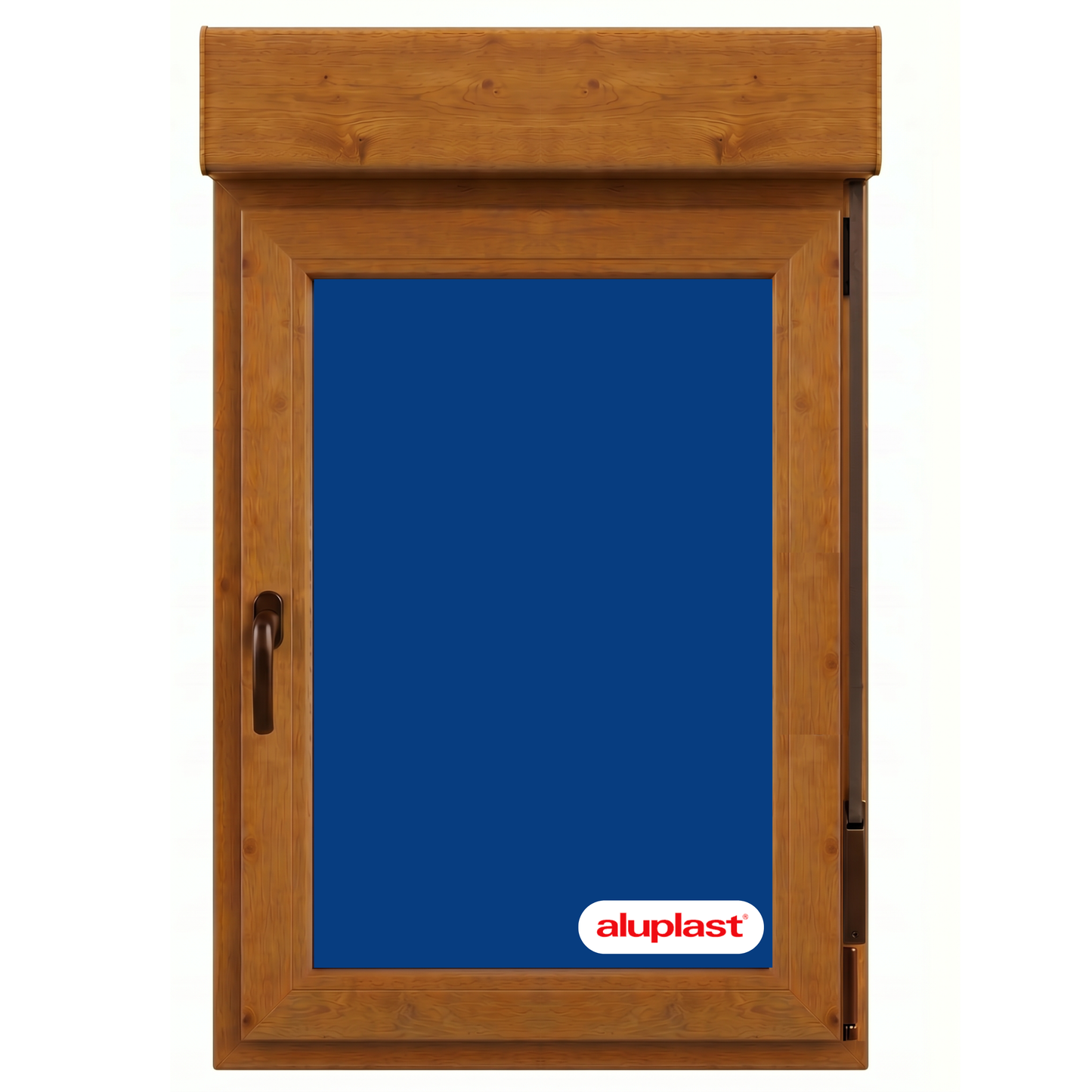 Fenêtre en PVC renforcé 700x1155 Chêne doré oscillo-battante | Volet