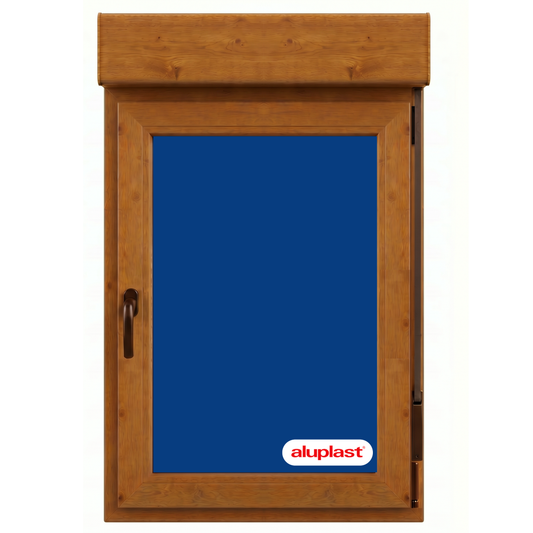 Fenêtre en PVC renforcé 800x1155 Chêne doré oscillo-battante | Volet