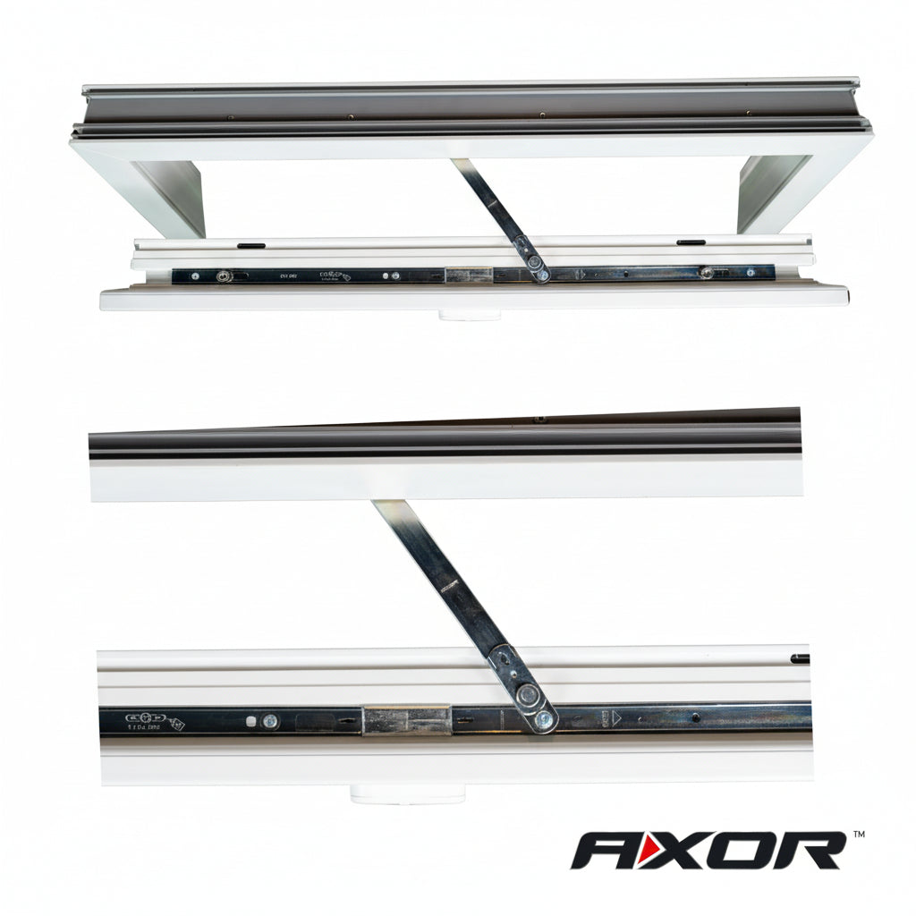 Fenêtre en PVC renforcé 800x500 blanche oscillo-battante