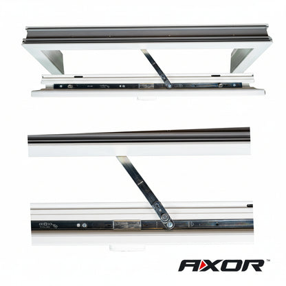 Fenêtre en PVC renforcé 800x500 blanche oscillo-battante